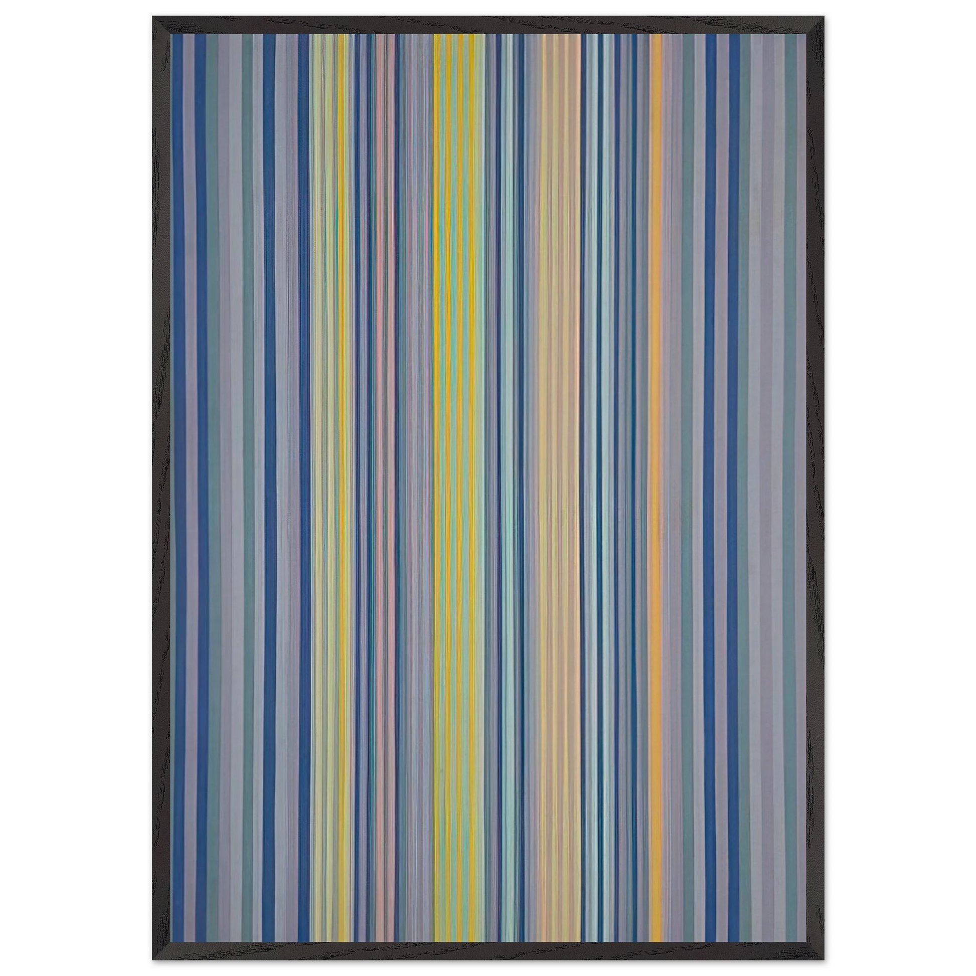 Midnight Watch - 1976 - Gene Davis Framed Art Print – Black Wooden Frame - Default Title - -Framed Art Print