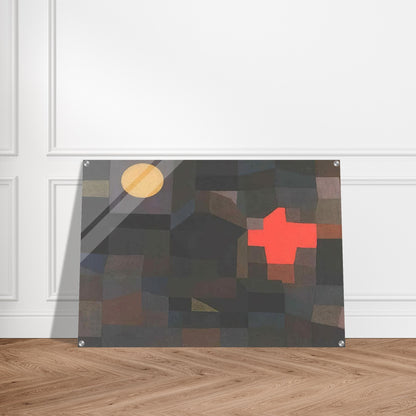 FIRE FULL MOON 1933 - Paul Klee Acrylic Print - 70x100 cm / 28x40″ inches | Paul Klee Wall Art | Paul Klee Prints