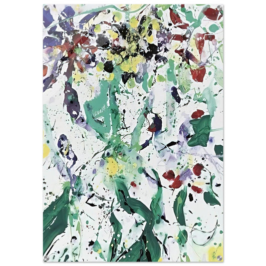 Bouquet - Sam Francis Acrylic Print - 70x100 cm / 28x40″ inches