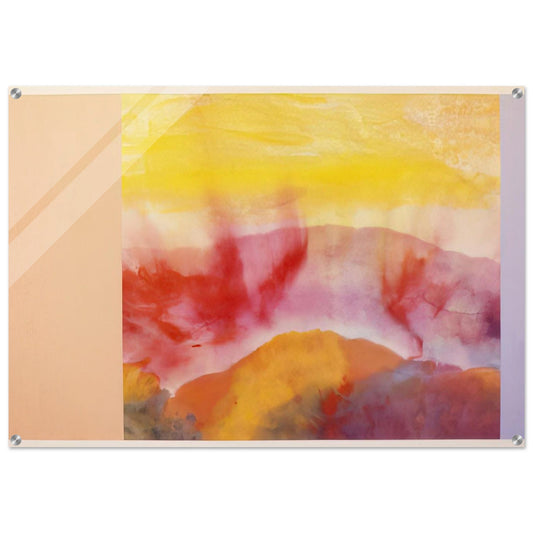 Mountain Morning - 1993 - Ronnie Landfield Acrylic Print - 70x100 cm / 28x40″ inches