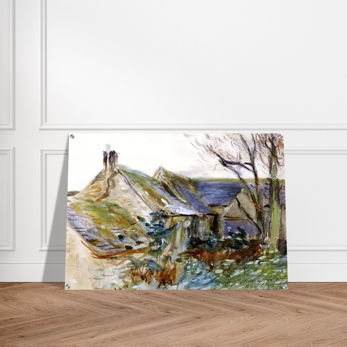Cottage at Fairford, Gloucestershire - John Singer Sargent Acrylic Print - 70x100 cm / 28x40″ inches