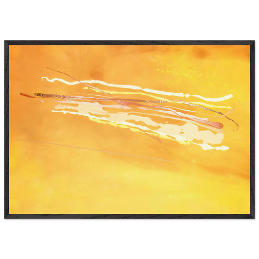 Spirit in the Sky - 1969 - Ronnie Landfield Framed Art Print – Black Wooden Frame - Default Title - -Framed Art Print