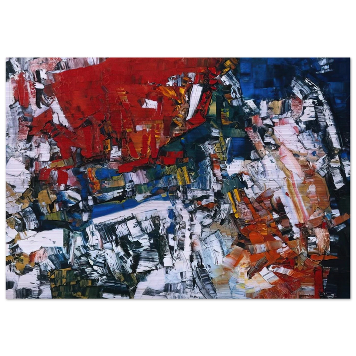 Perspectives - Jean-Paul Riopelle Brushed Aluminum Print - 70x100 cm / 28x40 inches | Jean-Paul Riopelle Aluminum Print | Jean-Paul Riopelle Prints