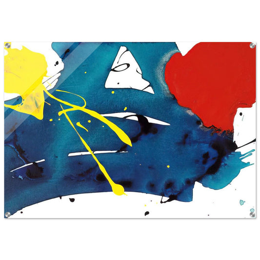 Untitled  SFP94-105  SFF1697  - Sam Francis Acrylic Print - 70x100 cm / 28x40″ inches | Sam Francis Wall Art | Sam Francis Prints