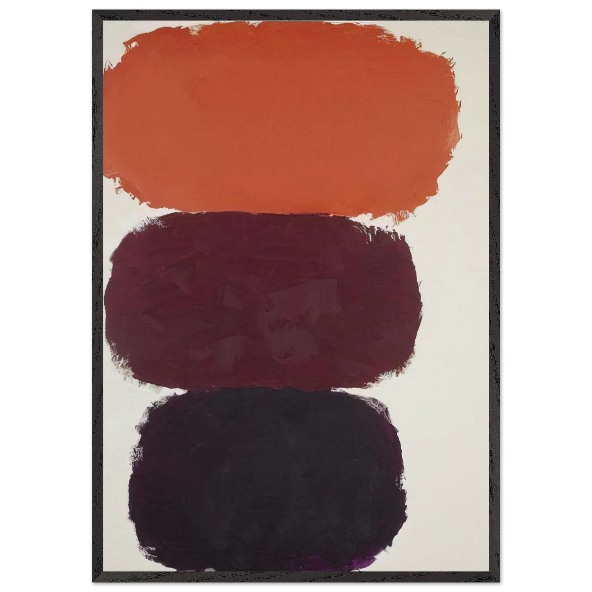 Untitled - 1960 N4 - Ray Parker Framed Art Print – Black Wooden Frame - Default Title - -Framed Art Print