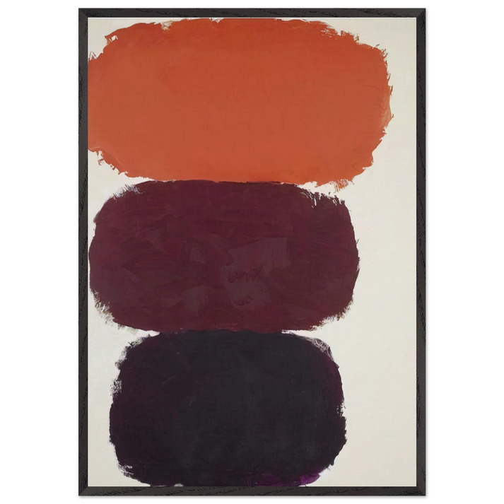 Untitled - 1960 N4 - Ray Parker 70x100 cm / 28x40 inches Framed Art Print – Black Wooden Frame