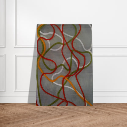The Attended - 1999 - Brice Marden Brushed Aluminum Print - 70x100 cm / 28x40 inches | Brice Marden Aluminum Print | Brice Marden Prints