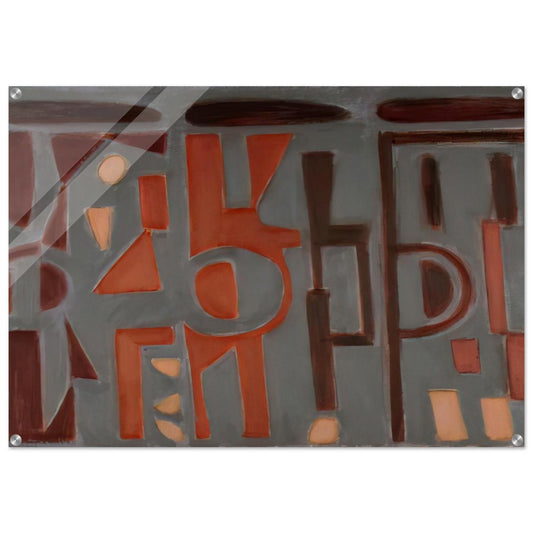 Conversation - 2009 United States - Will Barnet Acrylic Print - 70x100 cm / 28x40″ inches