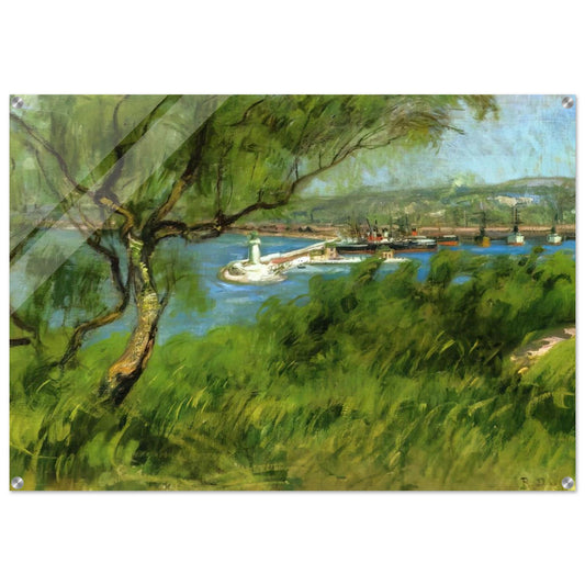 VIEW OF A PORT - Raoul Dufy Acrylic Print - 70x100 cm / 28x40″ inches