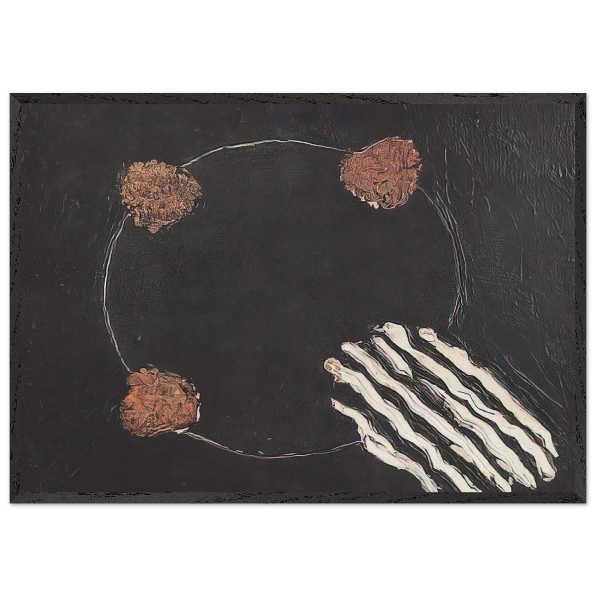 Untitled No 14 - 1952 - Forrest Bess Framed Art Print – Black Wooden Frame - Default Title - -Framed Art Print