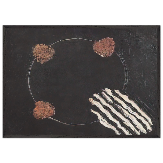 Untitled No 14 - 1952 - Forrest Bess Framed Art Print – Black Wooden Frame - Default Title - -Framed Art Print