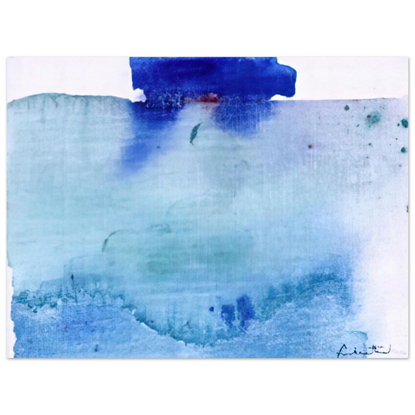 Helen Frankenthaler - Untitled - 1982 Wall art - 75x100 cm / 30x40 inches - Fine Art Poster - -