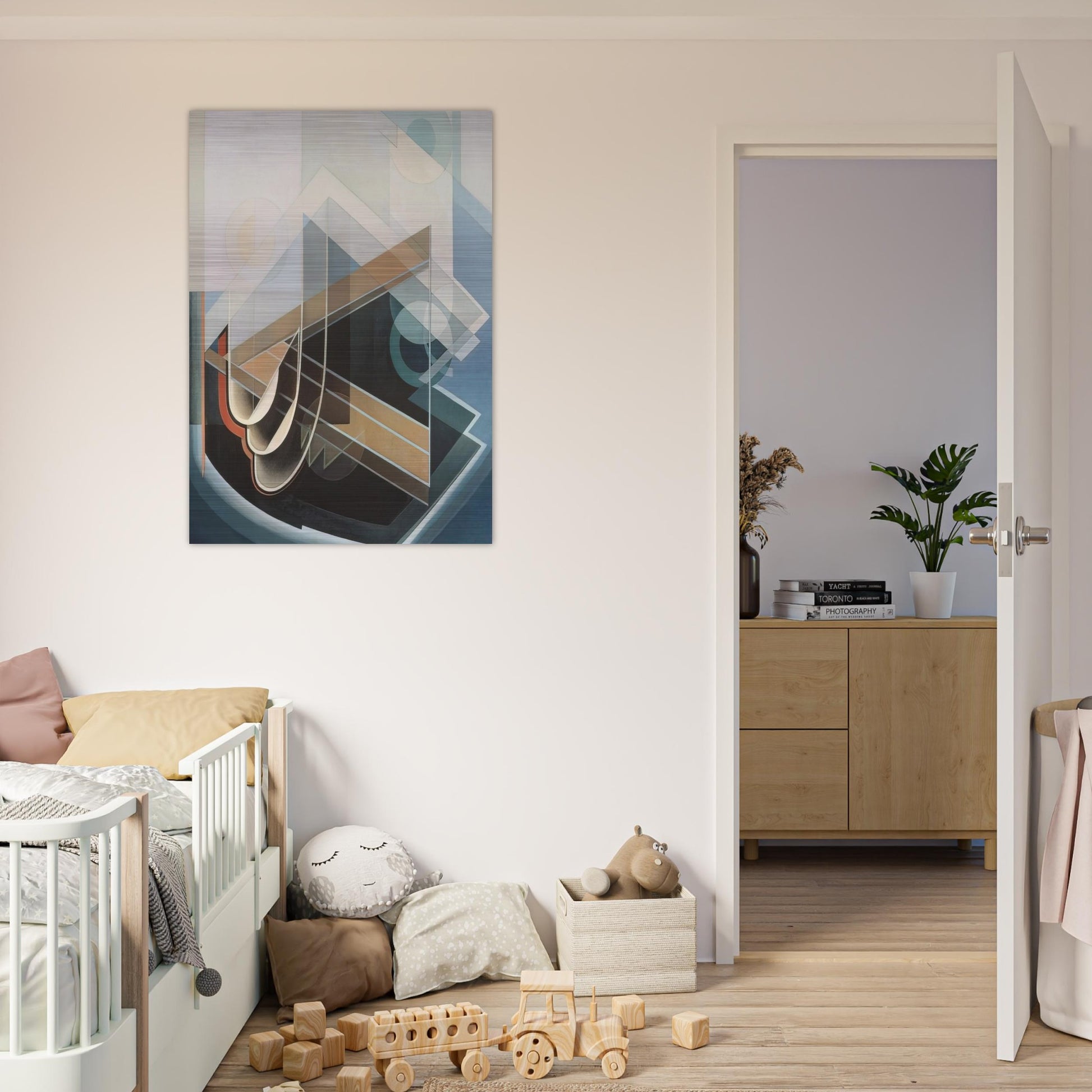 Abstract No. 7 - 1939 - Lawren Harris Brushed Aluminum Print - 70x100 cm / 28x40 inches | Lawren Harris Aluminum Print | Lawren Harris Prints