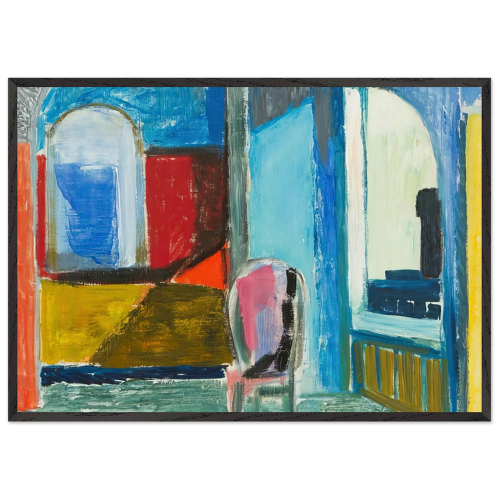 Interior - 1951 - Tove Jansson 70x100 cm / 28x40 inches Framed Art Print – Black Wooden Frame