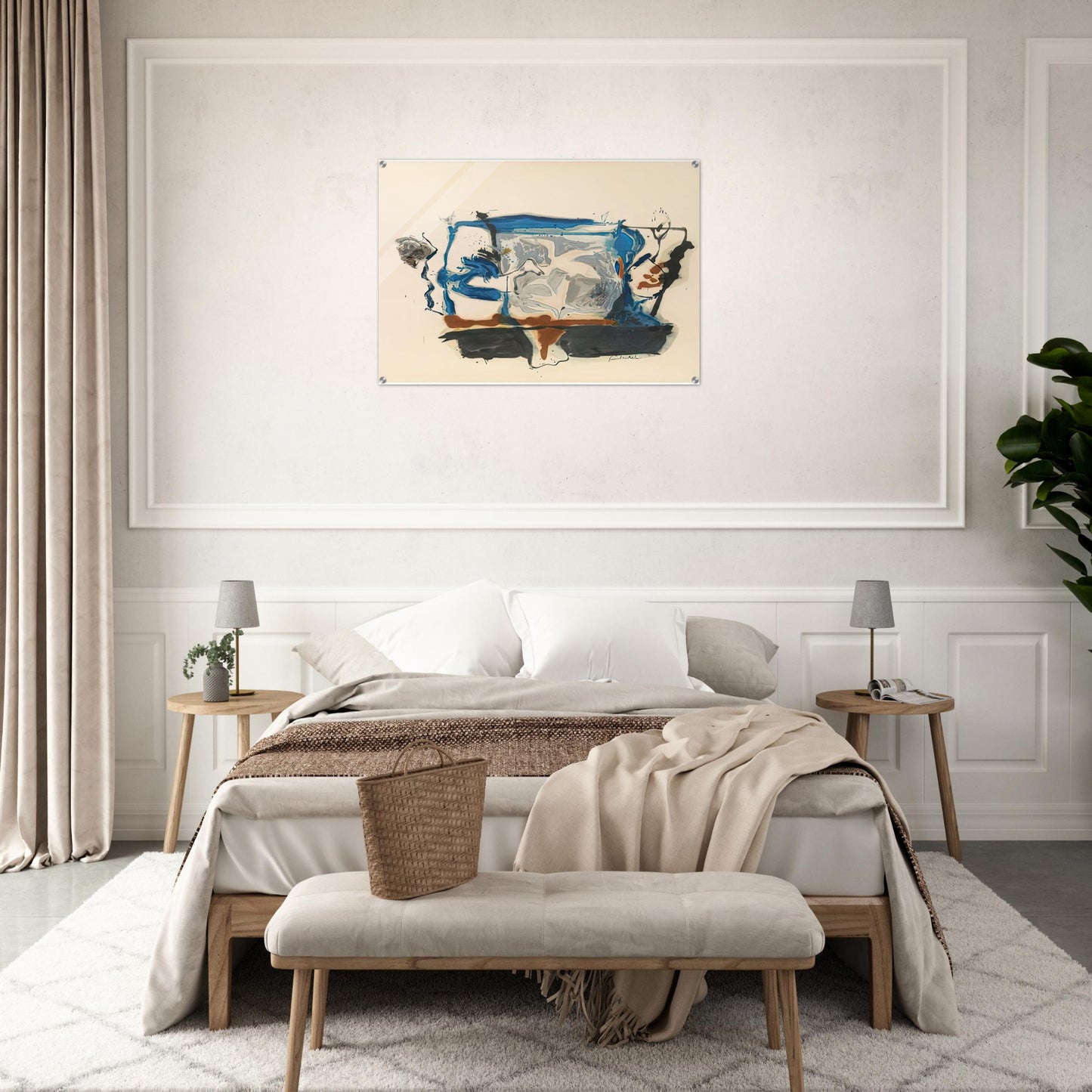 Swan Lake II, 1961- - Helen Frankenthaler Acrylic Print - 70x100 cm / 28x40″ inches | Helen Frankenthaler Wall Art | Helen Frankenthaler Prints