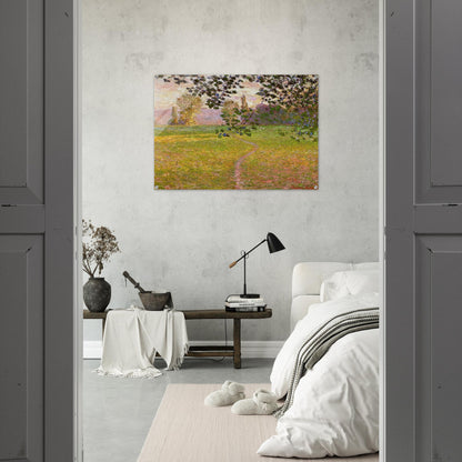 Morning Landscape, Giverny - claude monet Acrylic Print - 70x100 cm / 28x40″ inches