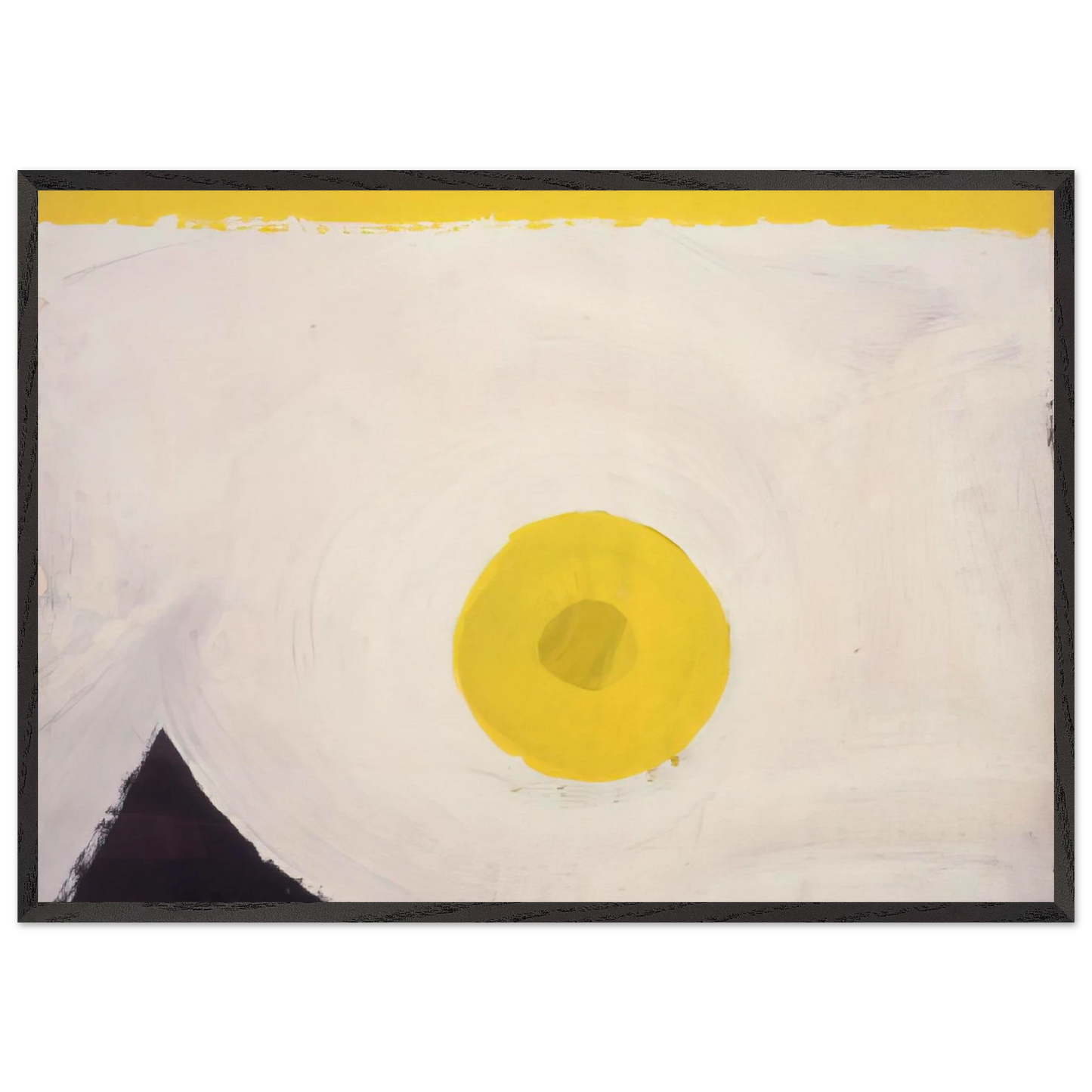 Untitled  F 60-1  - Al Held Framed Art Print – Black Wooden Frame - Default Title - -Framed Art Print