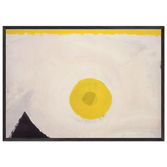 Untitled  F 60-1  - Al Held Framed Art Print – Black Wooden Frame - Default Title - -Framed Art Print