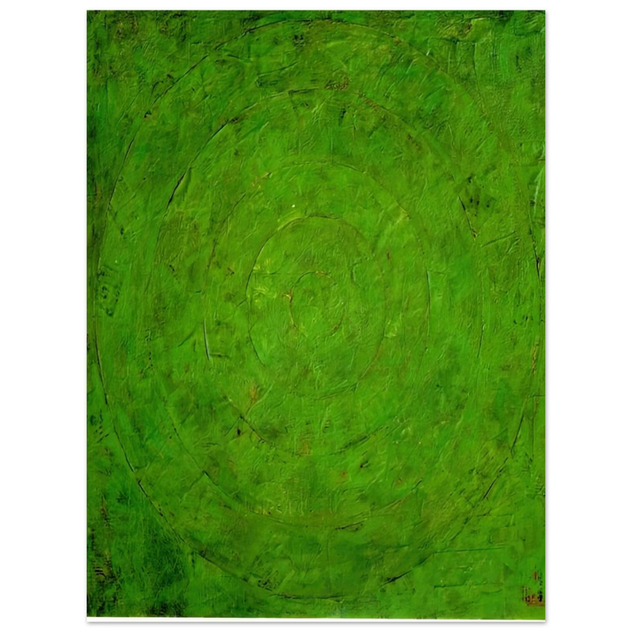 Jasper Johns - GREEN TARGET  75x100 cm / 30x40inches Fine Art Poster