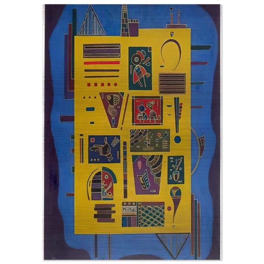 CONGLOMERAT 1943 - Wassily Kandinsky Brushed Aluminum Print - 70x100 cm / 28x40 inches | Wassily Kandinsky Aluminum Print | Wassily Kandinsky Prints