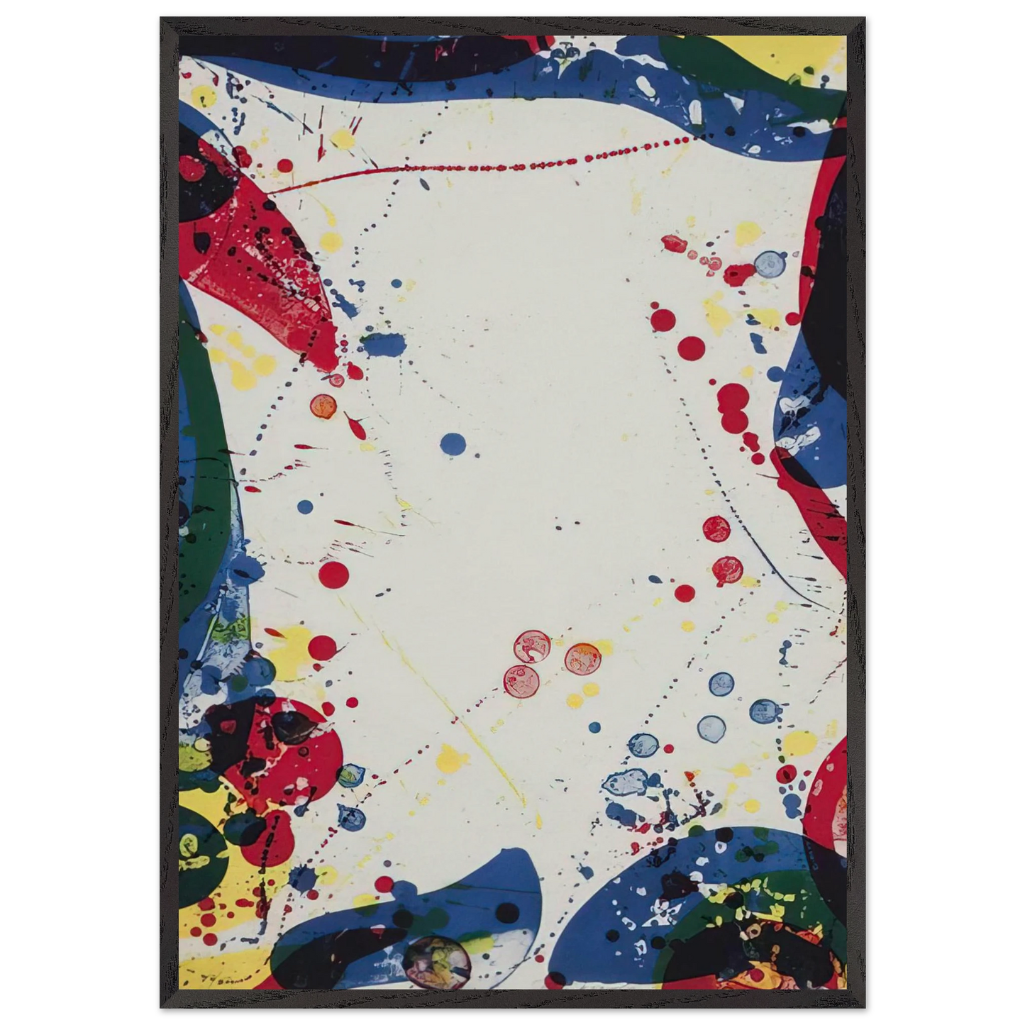 Sulfur Water - Sam Francis Framed Art Print – Black Wooden Frame - Default Title - -Framed Art Print