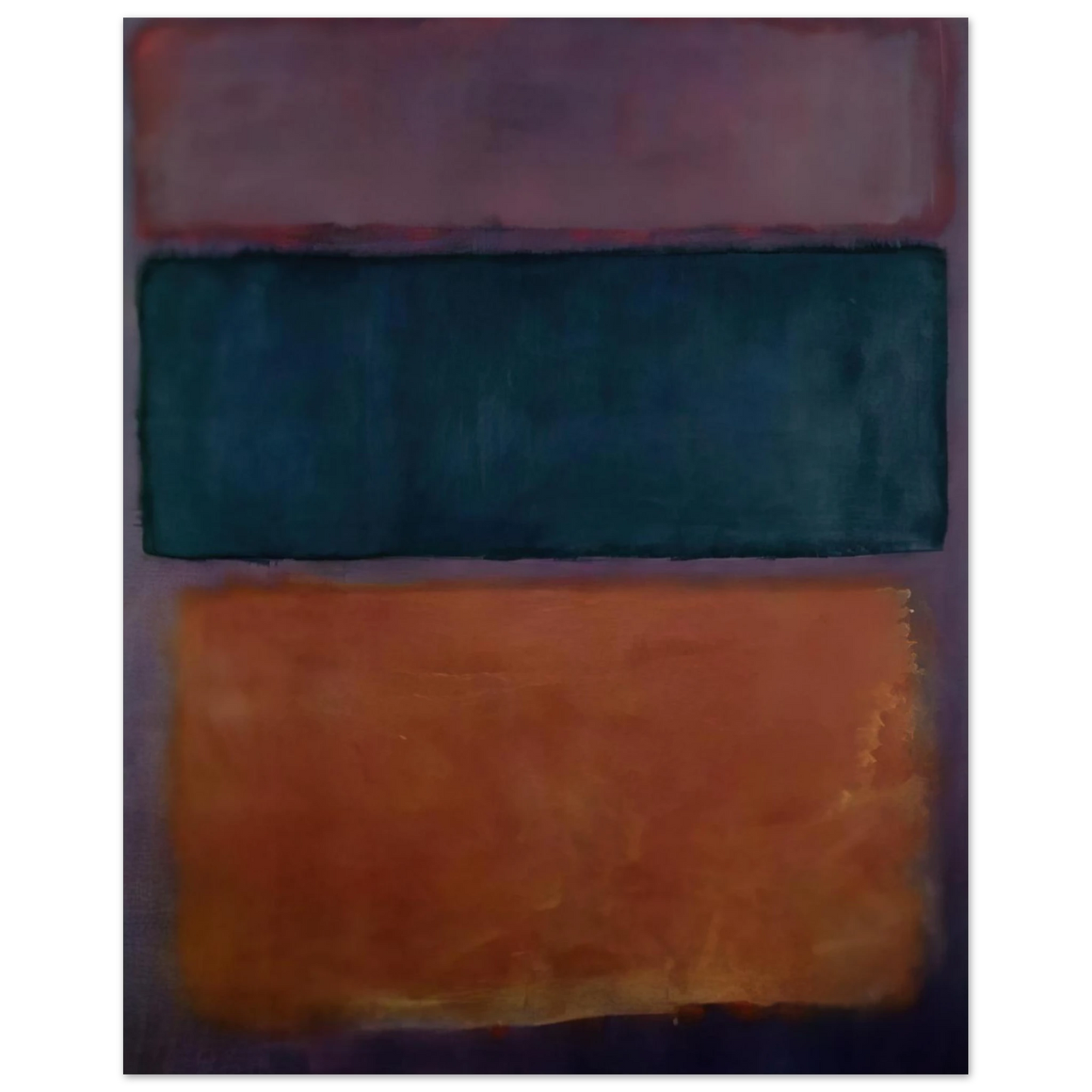 Helen Frankenthaler - Untitled - 1963 Wall art - 13x18 cm / 5x7 inches - Premium Wooden Framed Poster With Fine Art Paper - White frame