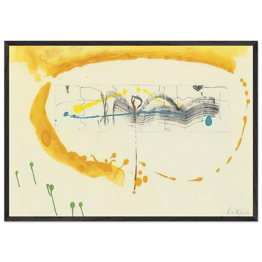Making Music - 2000 - Helen Frankenthaler Framed Art Print – Black Wooden Frame - Default Title - -Framed Art Print