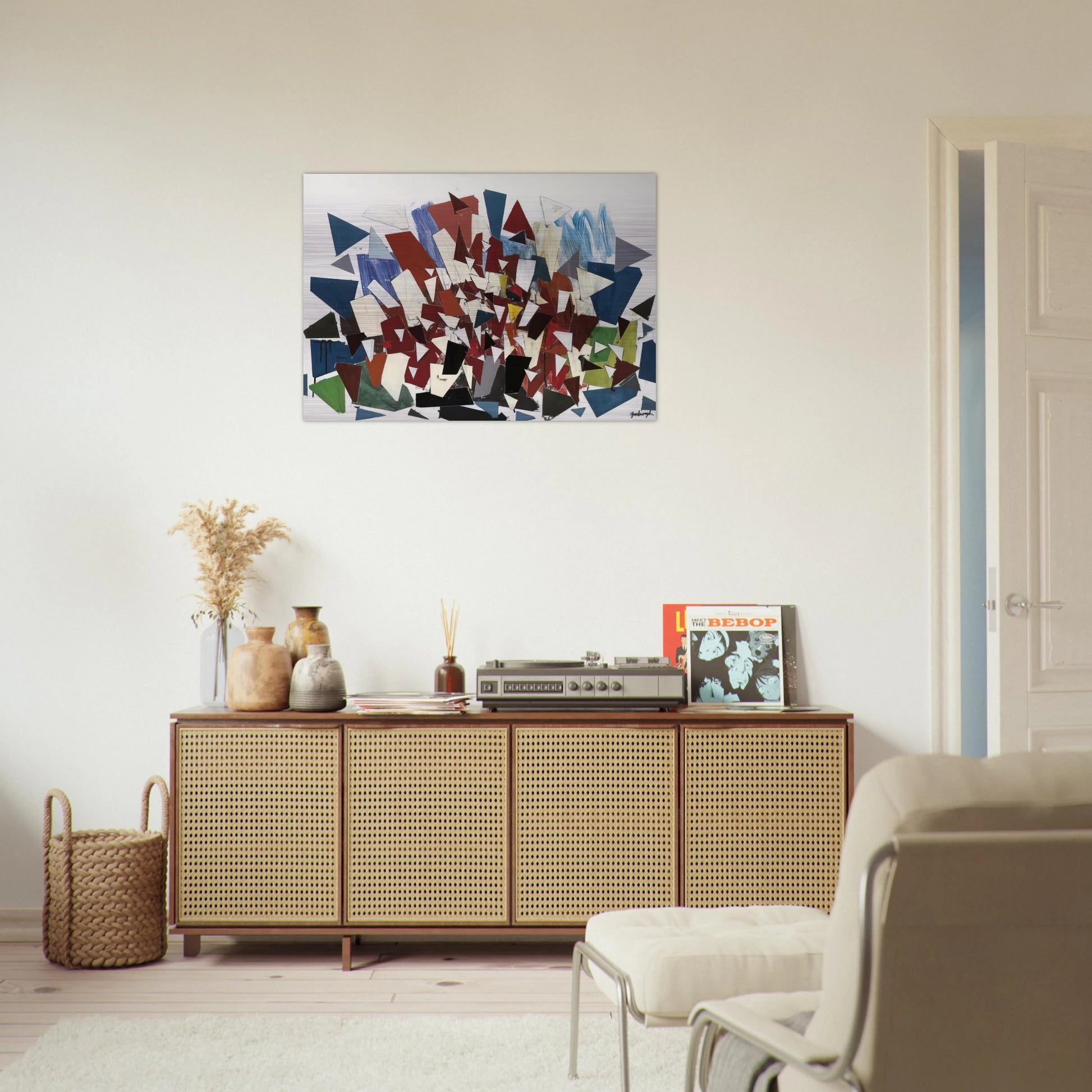 7--7--N - 1992 - Robert Goodnough Brushed Aluminum Print - 70x100 cm / 28x40 inches | Robert Goodnough Aluminum Print | Robert Goodnough Prints