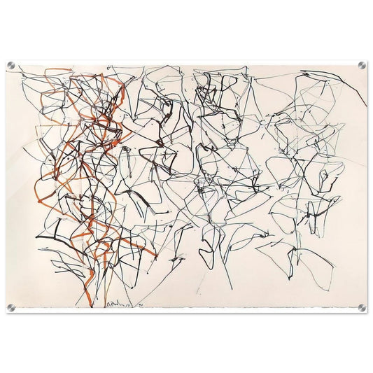 Study for the Virgins - 1990 - Brice Marden Acrylic Print - 70x100 cm / 28x40″ inches