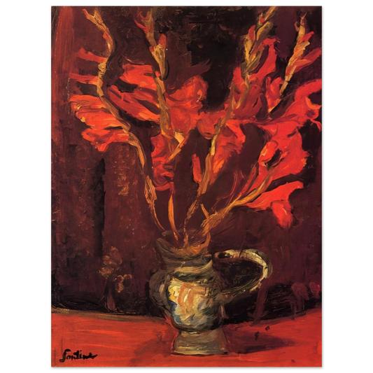 Chaim Soutine - GLADIOLI 1919 Fine Art Poster - Default Title