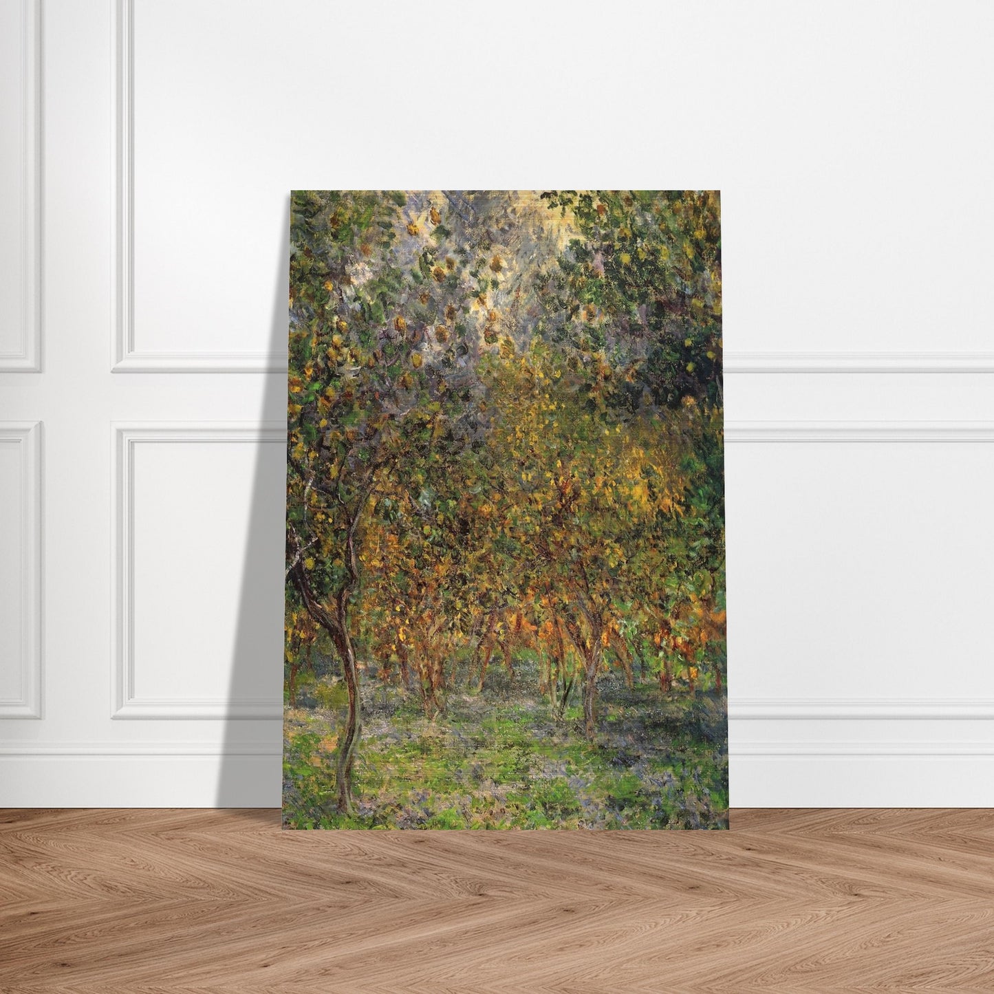 Under the Lemon Trees - claude monet Brushed Aluminum Print - 70x100 cm / 28x40 inches | claude monet Aluminum Print | claude monet Prints