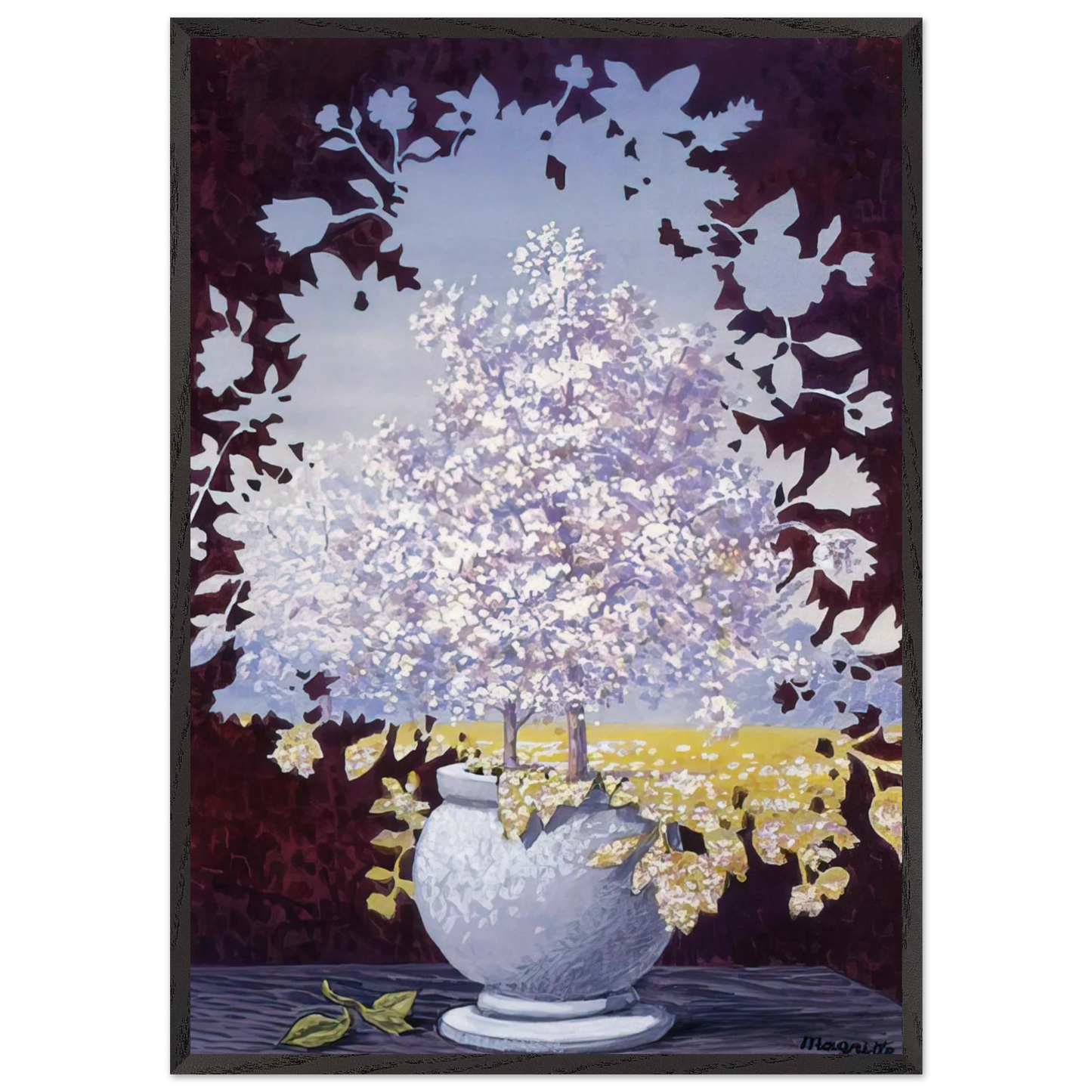 THE FLASH 1959 - Rene Magritte Framed Art Print – Black Wooden Frame - Default Title - -Framed Art Print