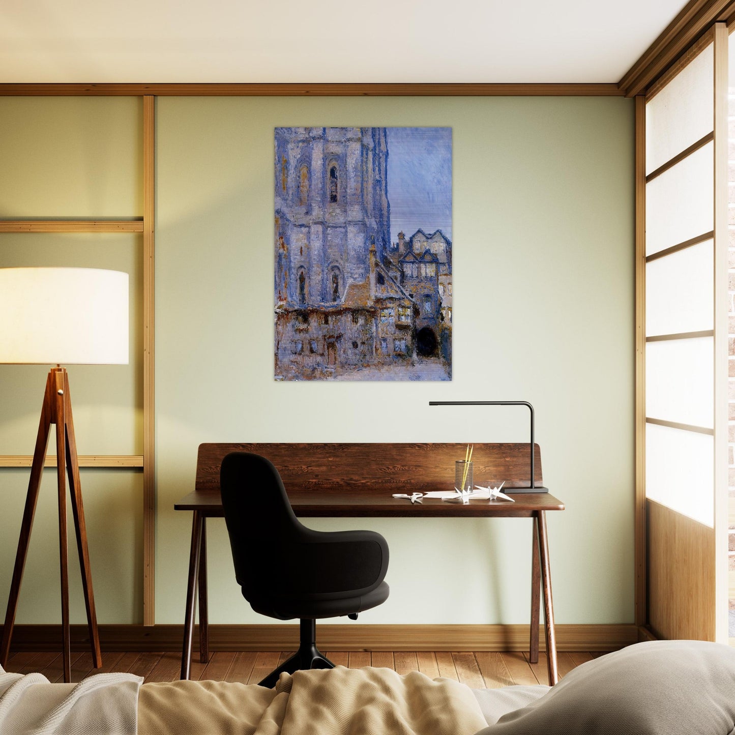 The Cour d'Albane - claude monet Brushed Aluminum Print - 70x100 cm / 28x40 inches | claude monet Aluminum Print | claude monet Prints