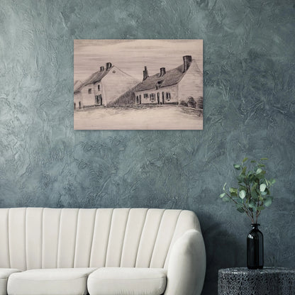 A Zandmennik house - Vincent van Gogh Brushed Aluminum Print - 70x100 cm / 28x40 inches | Vincent van Gogh Aluminum Print | Vincent van Gogh Prints