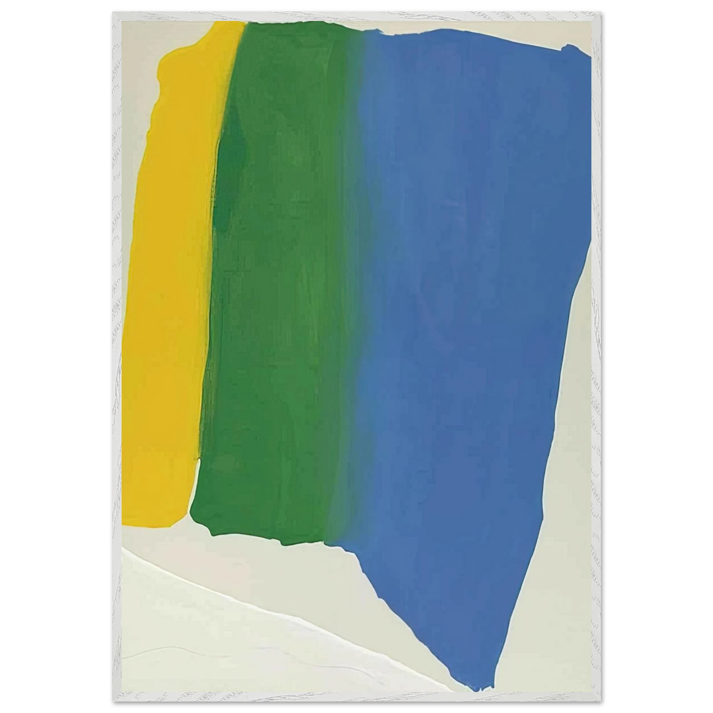 Helen Frankenthaler - Summer Insignia - 1969 Wall art - 45x60 cm / 18x24 inches - Premium Wooden Framed Poster With Fine Art Paper - Wood frame