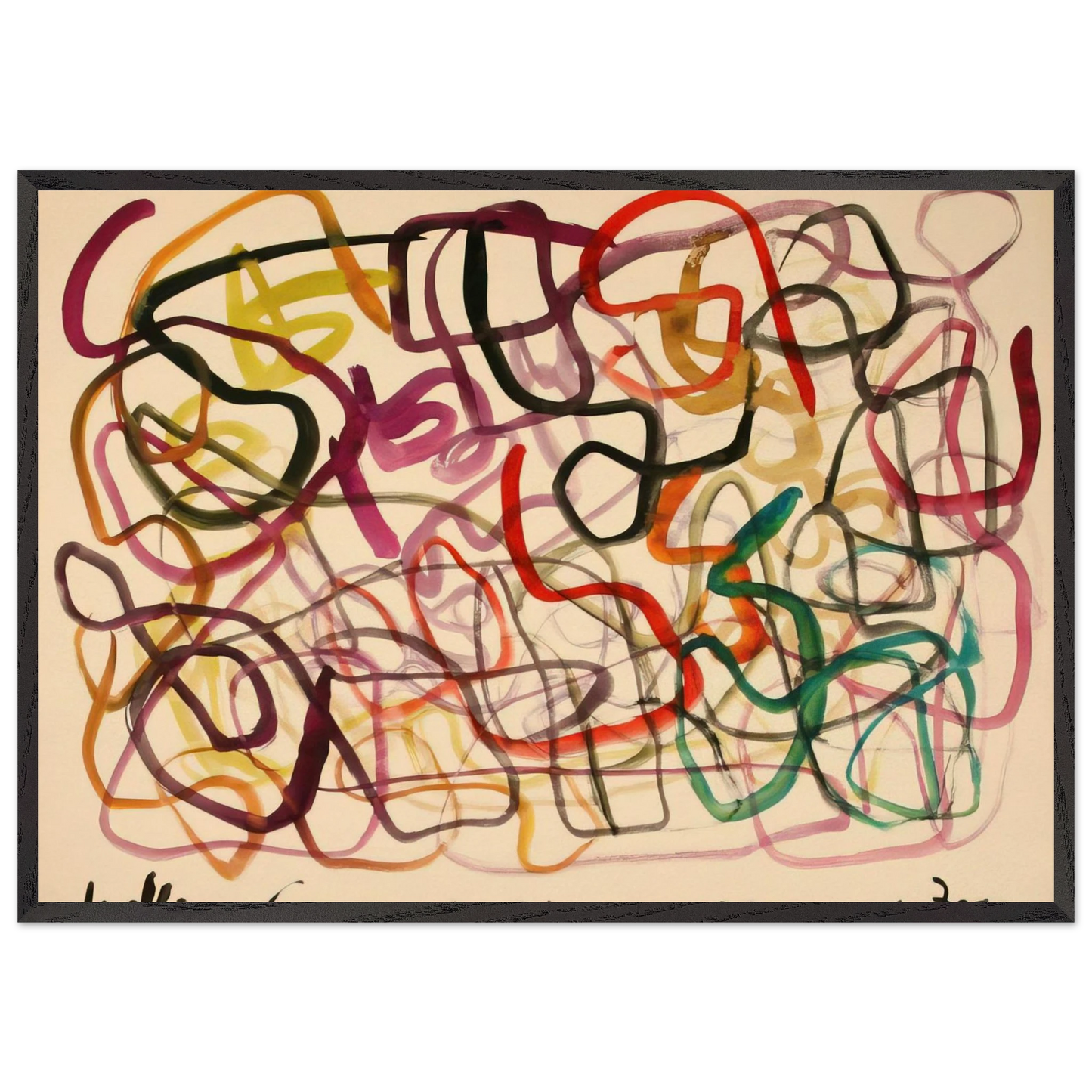 21 Saturday October 17 1964 Fresno - 1964 - William Saroyan Framed Art Print – Black Wooden Frame - Default Title - -Framed Art Print