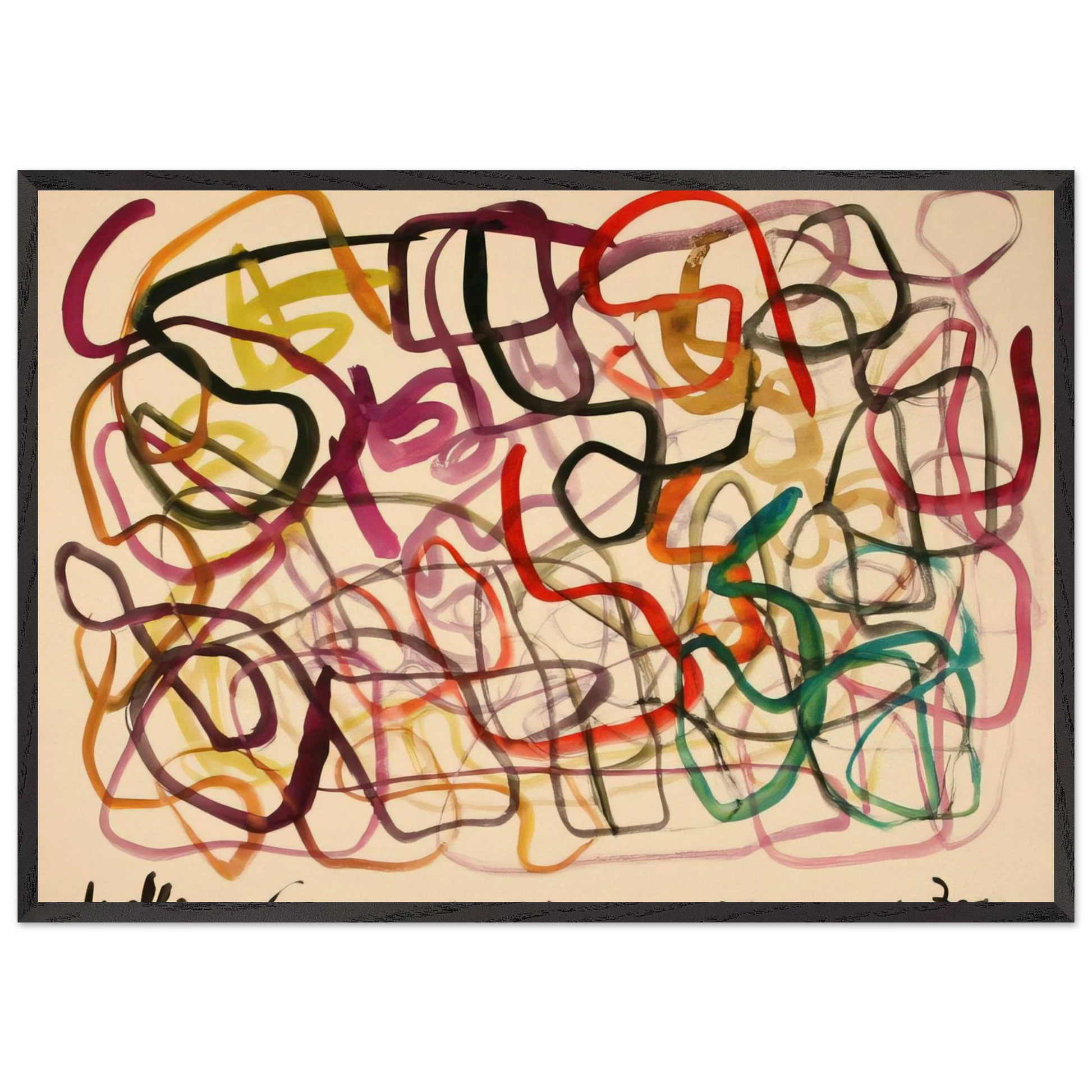 21 Saturday October 17 1964 Fresno - 1964 - William Saroyan Framed Art Print – Black Wooden Frame - Default Title - -Framed Art Print