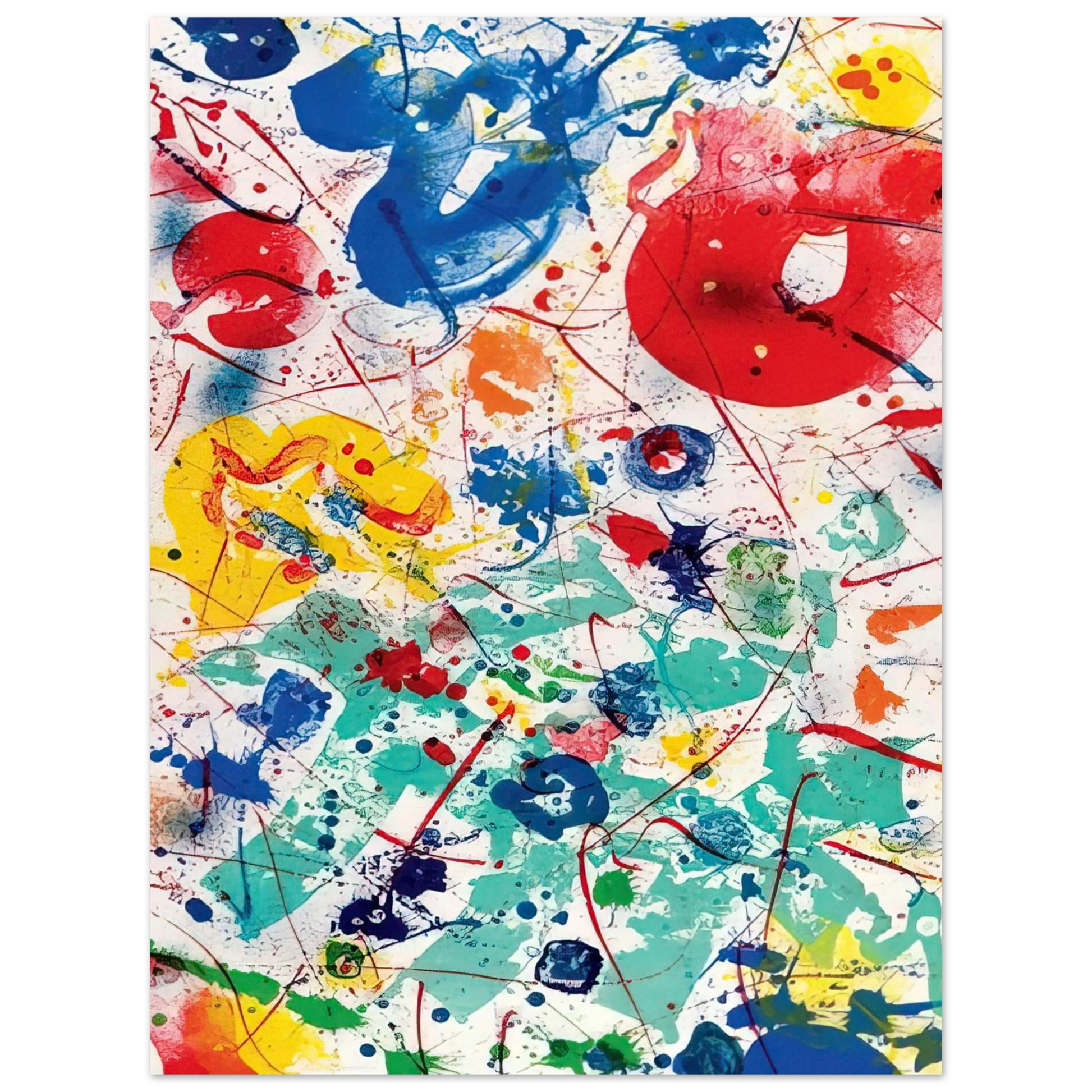 Sam Francis - Untitled  SF 358  Fine Art Poster - Default Title