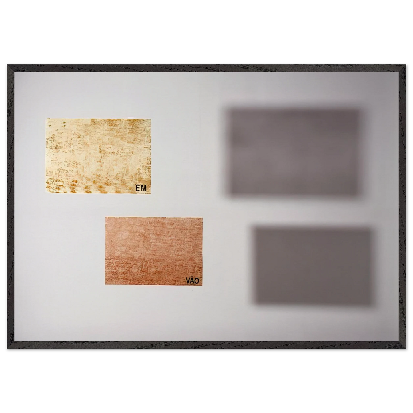 Poems of Light In vain - 1957 - Lygia Pape Framed Art Print – Black Wooden Frame - Default Title - -Framed Art Print