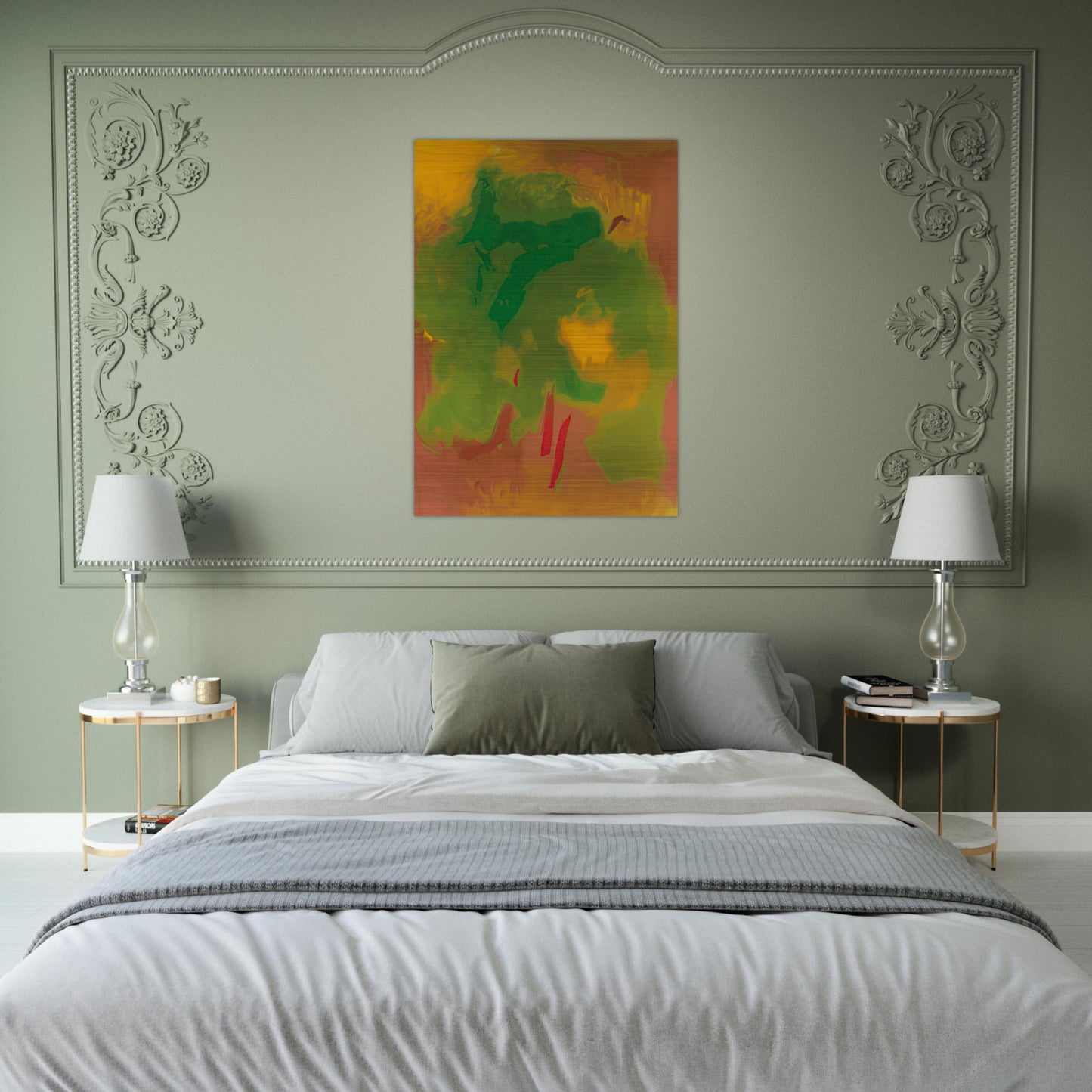 VISION 1991 - Esteban Vicente Brushed Aluminum Print - 70x100 cm / 28x40 inches | Esteban Vicente Aluminum Print | Esteban Vicente Prints