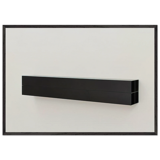 Untitled - 1990 N1 - Donald Judd Framed Art Print – Black Wooden Frame - Default Title - -Framed Art Print