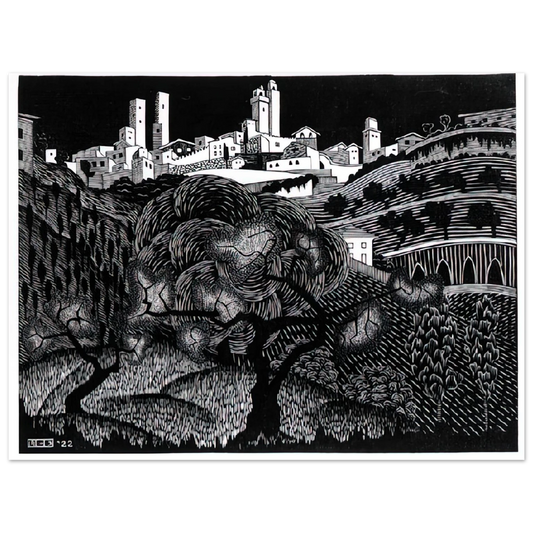 MC Escher - ESCHER (10) Wall Art - 21x29.7 cm / 8x12" - Fine Art Poster - -