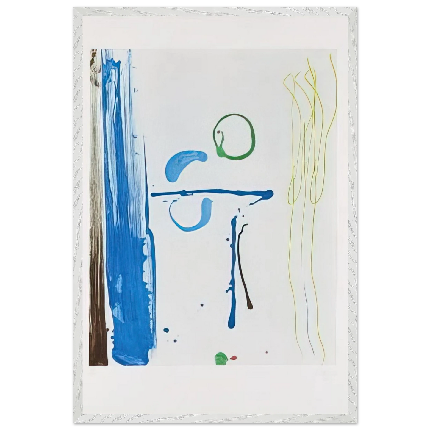 Helen Frankenthaler - Sunshine After Rain - 1987 Wall art - 70x100 cm / 28x40 inches - Premium Wooden Framed Poster With Fine Art Paper - Wood frame