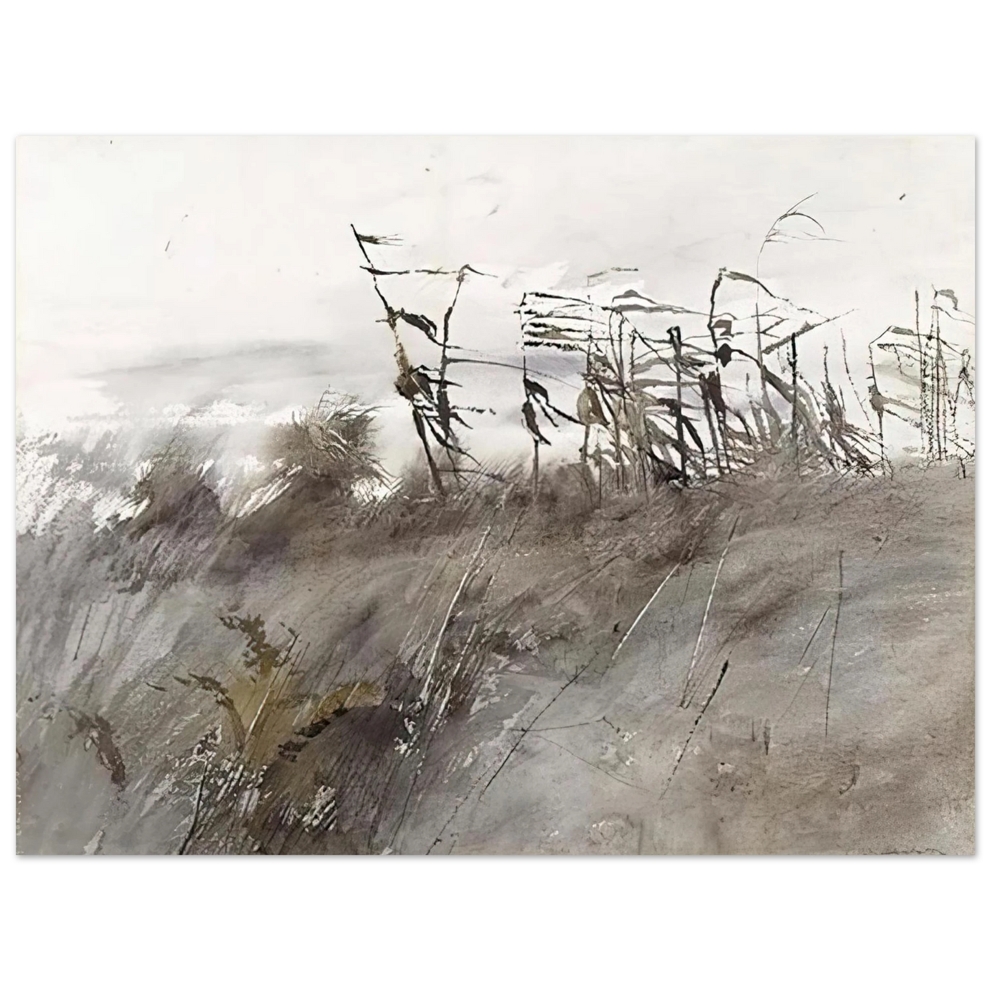 Andrew Wyeth - NOVEMBER FIRST 1950 Wall Art - 30x40 cm / 12x16 inches - Fine Art Poster - -