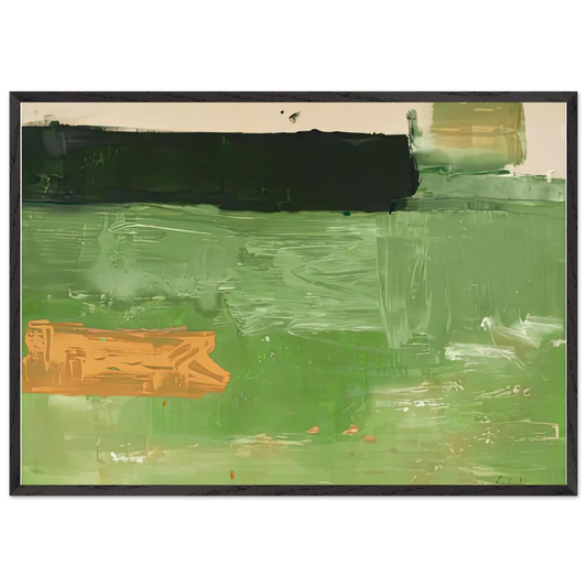 Mediterranean 1981- - Helen Frankenthaler Framed Art Print – Black Wooden Frame - Default Title - -Framed Art Print