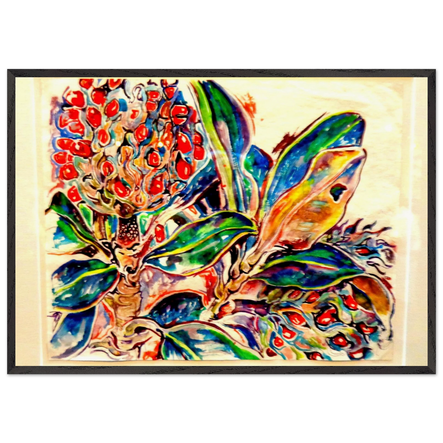 Walter Anderson N20 - Walter Inglis Anderson Framed Art Print – Black Wooden Frame - Default Title - -Framed Art Print