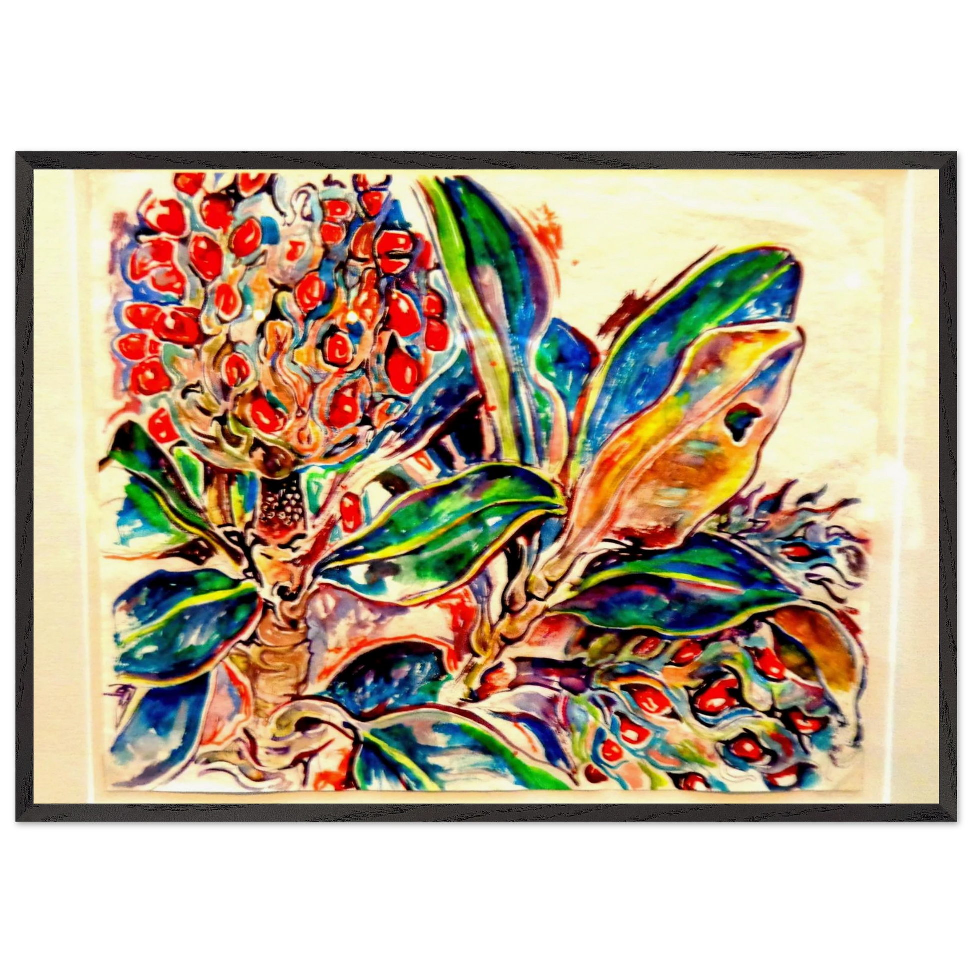 Walter Anderson N20 - Walter Inglis Anderson Framed Art Print – Black Wooden Frame - Default Title - -Framed Art Print