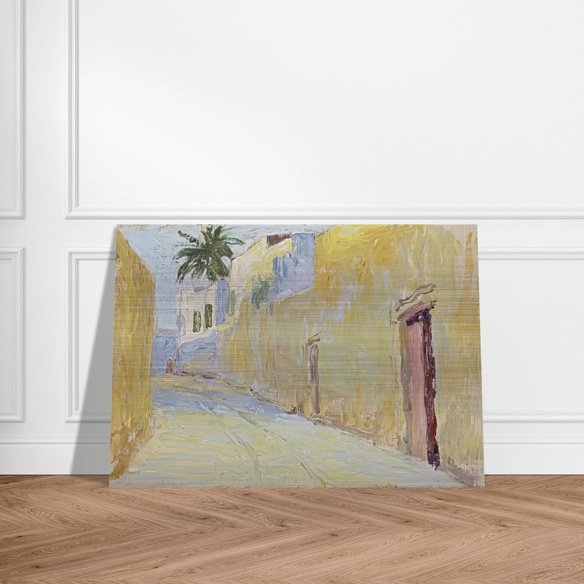 ALLEY IN TUNIS - Gabriele Munter Brushed Aluminum Print - 70x100 cm / 28x40 inches | Gabriele Munter Aluminum Print | Gabriele Munter Prints