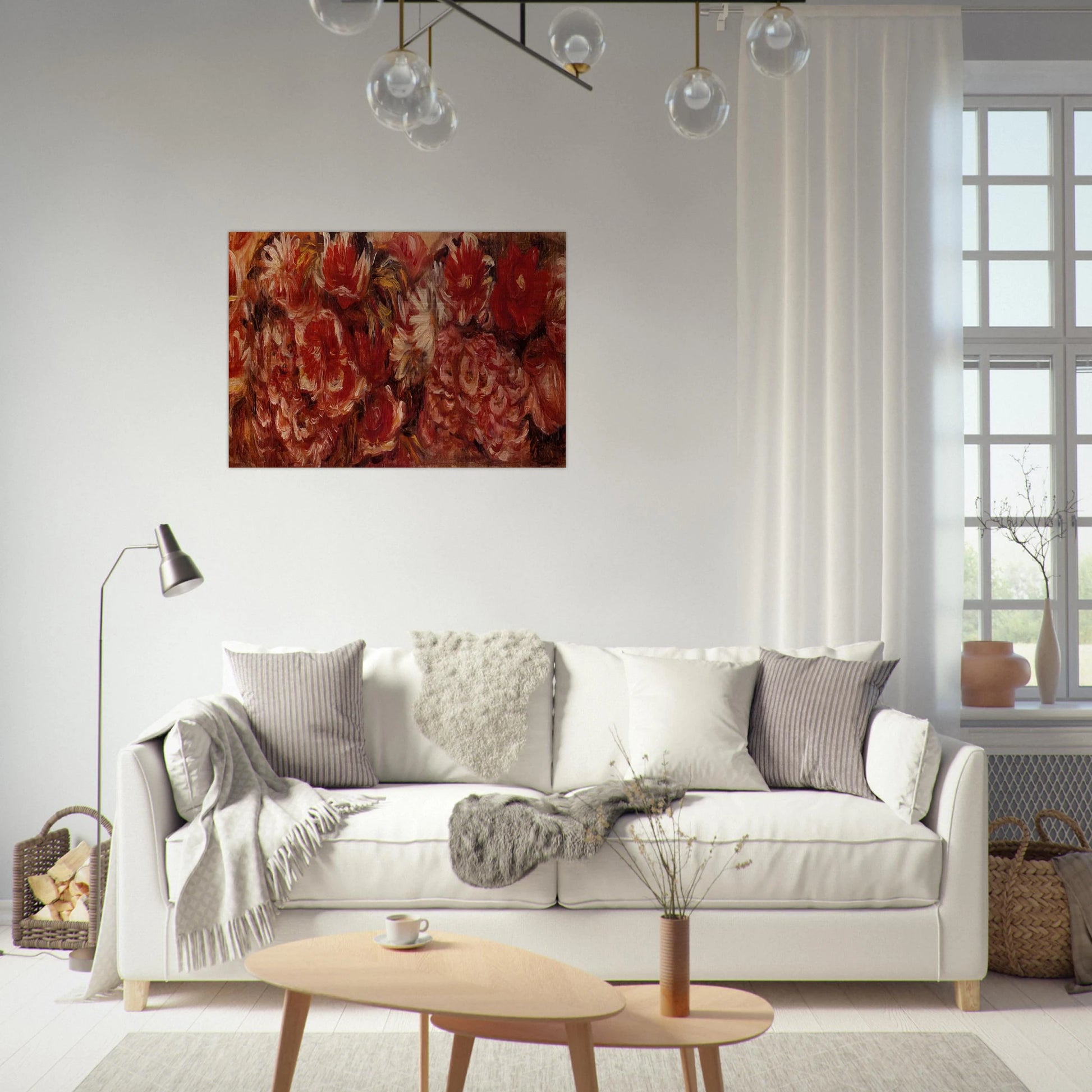 Floral Headband - Pierre-Auguste Renoir Brushed Aluminum Print - 70x100 cm / 28x40 inches | Pierre-Auguste Renoir Aluminum Print | Pierre-Auguste Renoir Prints