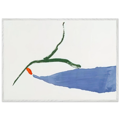 Helen Frankenthaler - A Little Zen - 1970 Wall art - 21x29.7 cm / 8x12" - Premium Wooden Framed Poster With Fine Art Paper - Black frame
